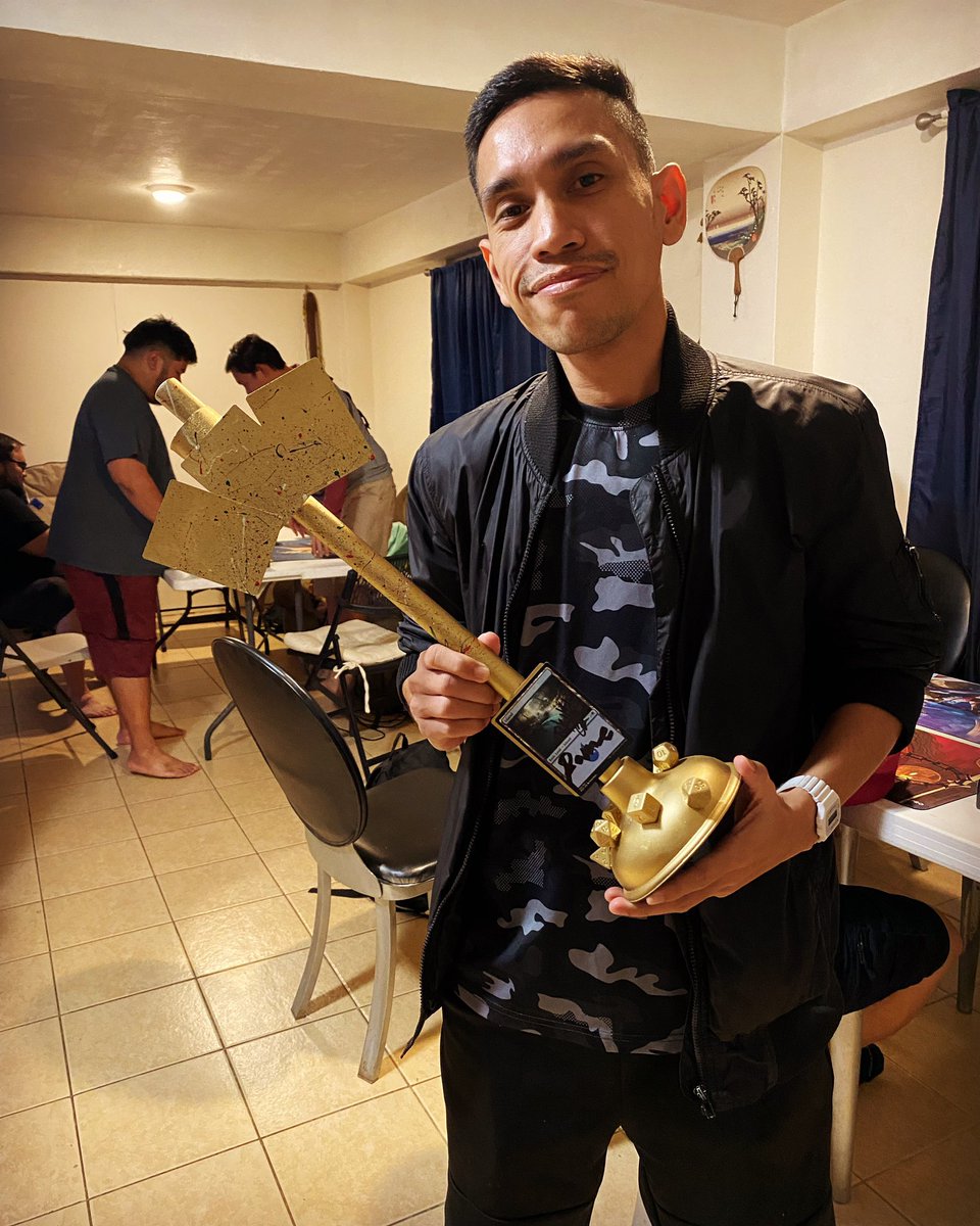 dojodean's tweet photo. Congratulations to Rome for winning the first ever Stack Squad: Worst Event Ever! Mono Colored Decks, shenanigans. He took control of fate and made the best of an opportunity. Overcoming to claim the title with Elesh Norn, Mother of Machines. #MTG #StackSquad #WEE #TCG #Guam https://t.co/8pIU5CWGsr
