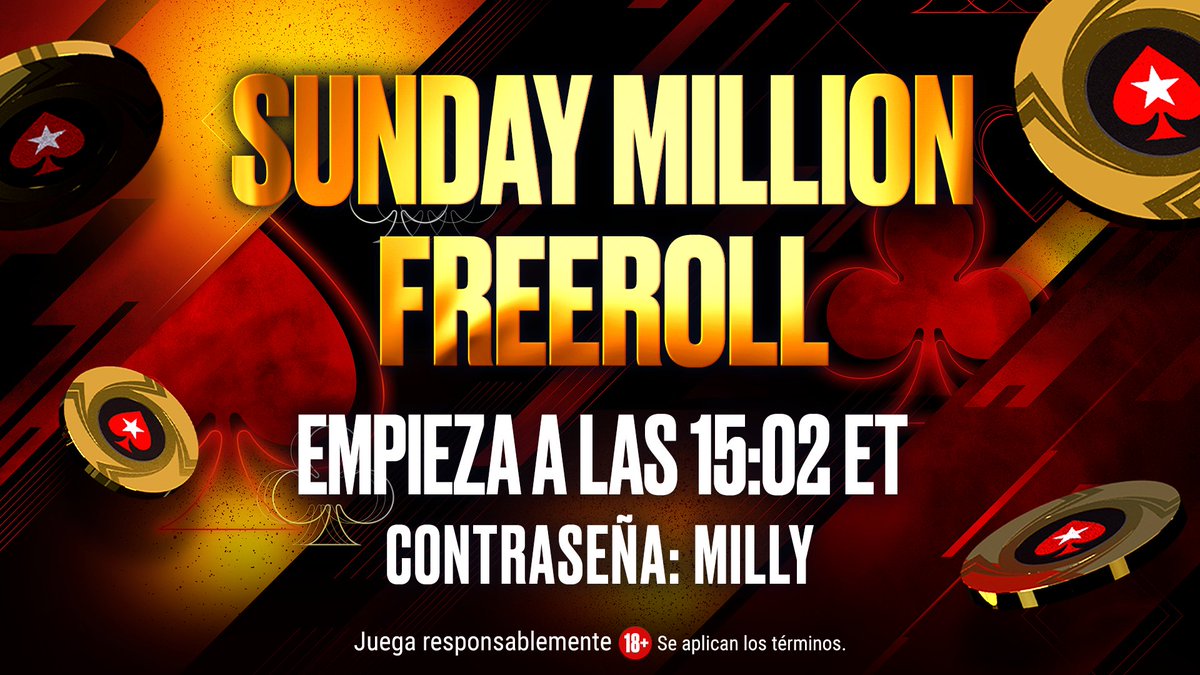 ⚠️ INSCRIPCIÓN ABIERTA

Hay 4️⃣6️⃣ entradas en juego para el #SundayMillion. 🚀 ¿Te lo vas a perder? 🏃‍♂️ 

⏰ 15:02 ET
⏳ 30 minutos de Registro Tardío
🆔 3833595540
🔑 Contraseña: MILLY