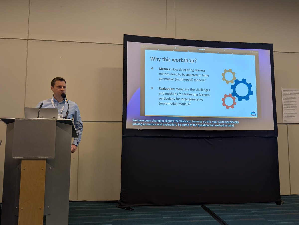 AFME 2024 @ NeurIPS (@afciworkshop) on Twitter photo Opening remarks by <a href="/nandofioretto/">Nando Fioretto</a> kick off #AFME2024! Excited for an amazing day 🙌 #NeurIPS2024 Opening remarks by <a href="/nandofioretto/">Nando Fioretto</a> kick off #AFME2024! Excited for an amazing day 🙌 #NeurIPS2024