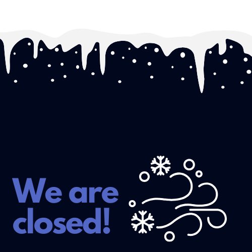‼️Due to predicted inclement weather and road conditions, all facilities will be closed on Saturday, December 14. Thank you for your understanding as we strive to keep our membership and staff safe! ❄️