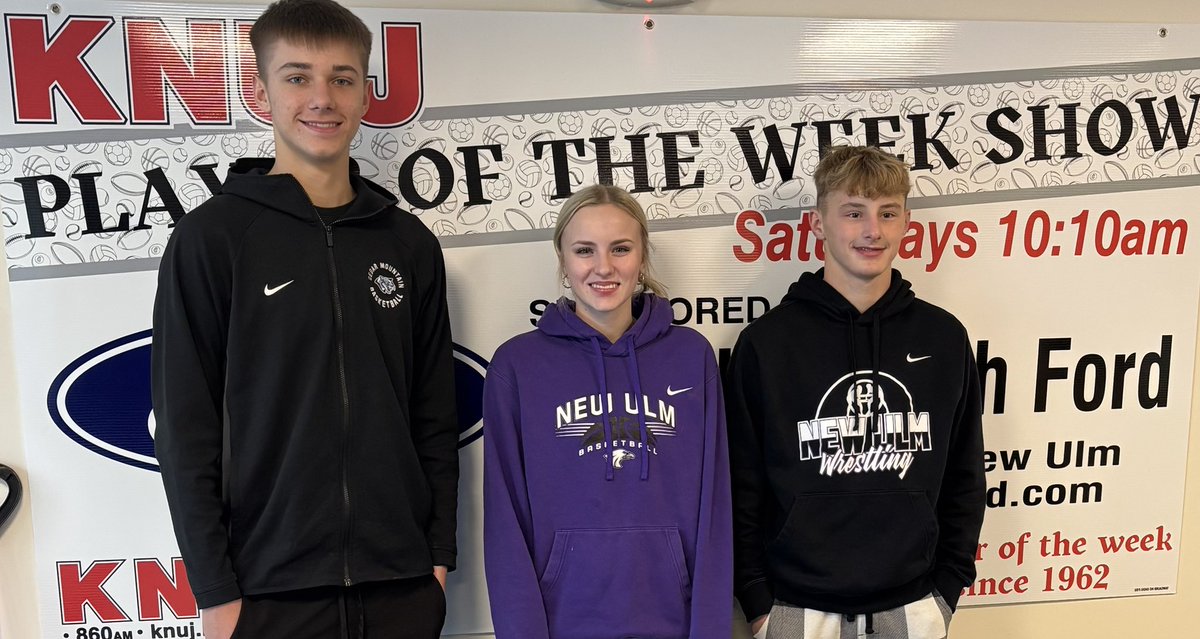 nueaglesGB's tweet image. KNUJ Players of the week @BrooklynLewis55 and Kane Johnson from New Ulm