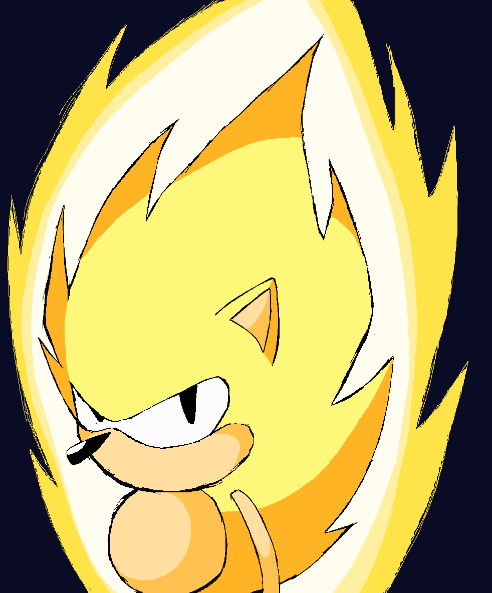 NEOTENACITY9's tweet photo. supah sonicf #SonicTheHedgehog #Sonicfanart #mspaint #SuperSonic https://t.co/8vTMG4Zsjb