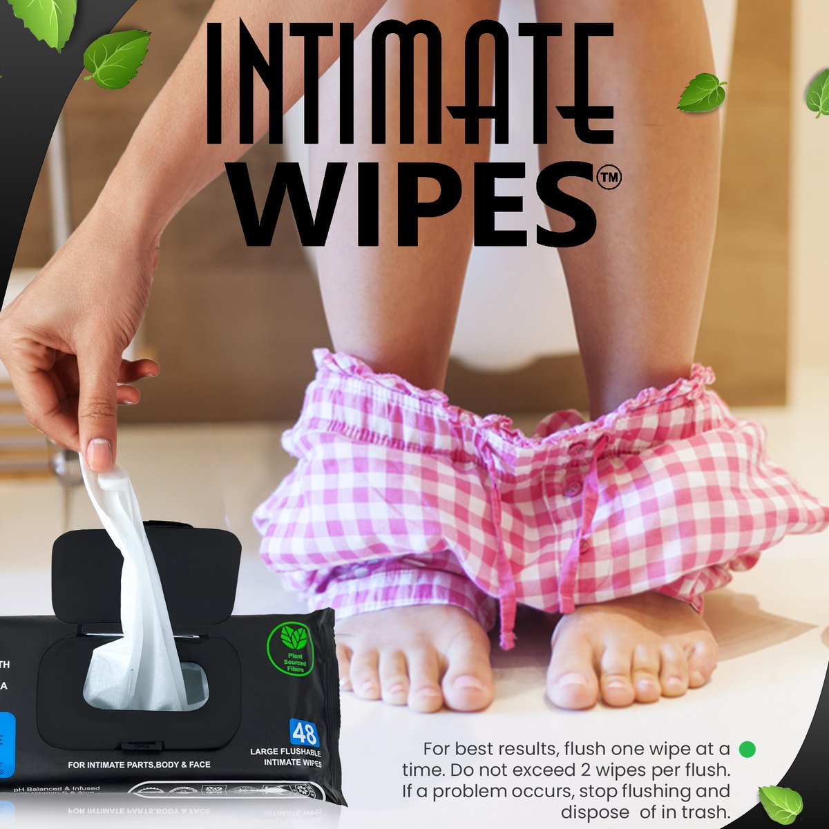 IntimacyKit's tweet image. INTIMACY KITs new INTIMATE WIPES, Large Flushable Intimate Wipes, 99% Water ＆ Plant Based Fibers, Hypoallergenic, Fragrance Free, Infused with Vitamin-E, Aloe &amp;amp; Chamomile, for Intimate Parts, Body ＆ Face!