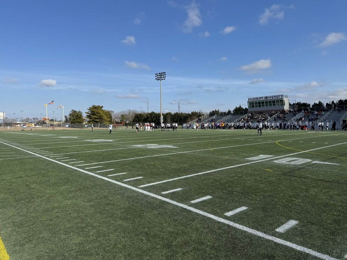 Brandon Bossert (@brandonbossert) on Twitter photo Sea Gull Stadium is the place to be today!
Salisbury hosting Mount Union in the <a href="/NCAADIII/">NCAA Division III</a> quarterfinals.
SU 7, Mount Union 0 5:34 1st #d3fb Sea Gull Stadium is the place to be today!
Salisbury hosting Mount Union in the <a href="/NCAADIII/">NCAA Division III</a> quarterfinals.
SU 7, Mount Union 0 5:34 1st #d3fb