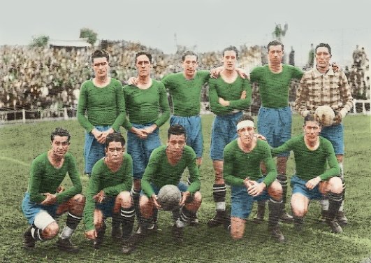 CAMISETAS_SC's tweet image. Podrá gustarte más o menos, pero que nadie diga que el color verde no representa al #RealZaragoza , cuando se uso como segundo uniforme continuamente entre 1932 y 1943. Y en Torrero, ya que en esa época el equipo local era el que cambiaba su camiseta.