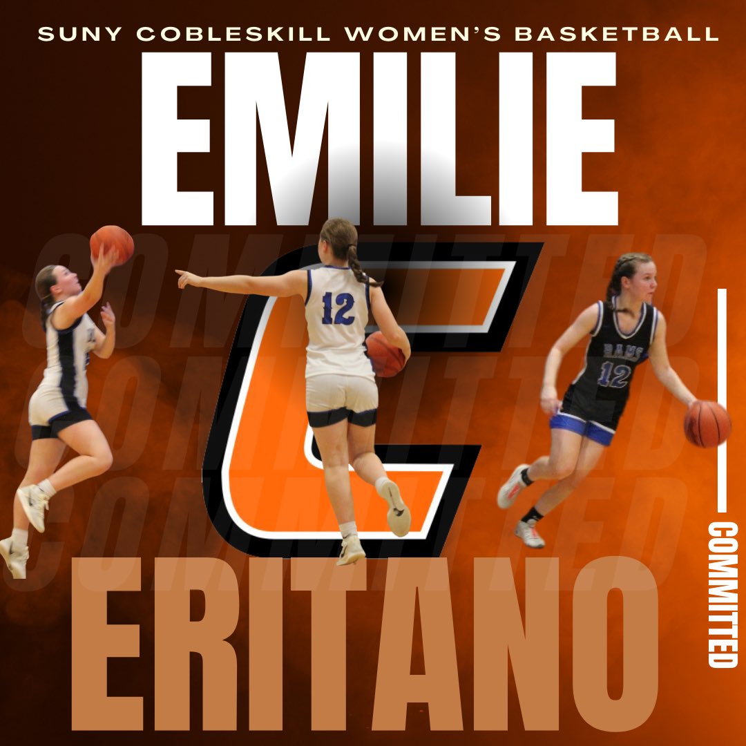 I’m so grateful to announce my commitment to play basketball SUNY Cobleskill. I want to thank my family and all of the coaches who have supported me through my journey. I also want to thank Coach Bowman for giving me this opportunity, I can’t wait for the next 4 years! Go tigers!