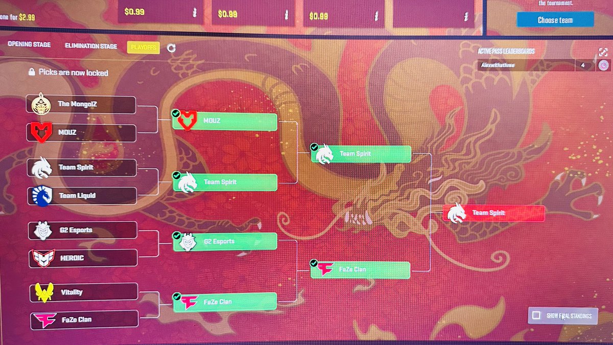 alexwithathree's tweet photo. Haven’t been wrong yet! Exciting major!!! @CounterStrike @ohnePixel #counterstrike2 https://t.co/wDfgpVZqwA