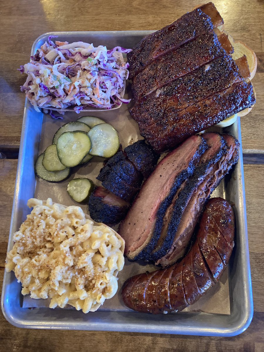 Had delicious BBQ @daynetxbbq in Aledo today. Great food presentation too