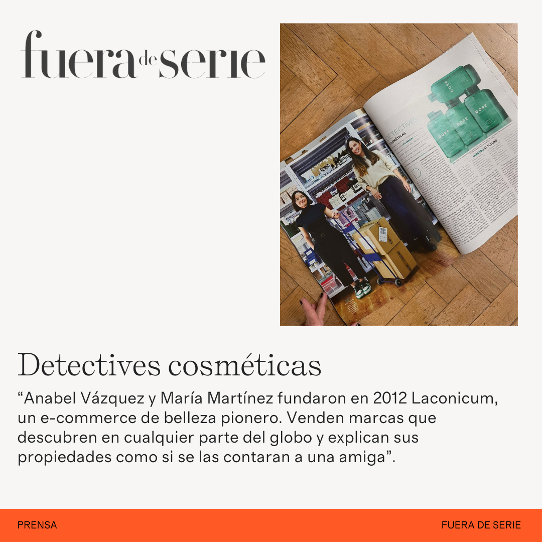 Hoy salimos en Fuera de Serie. Dos páginas lacónicas de anécdotas, caprichos y ligereza cosmética. 

Gracias, gracias y mil gracias.
.
.
.
#laconicum #laconicosas #press