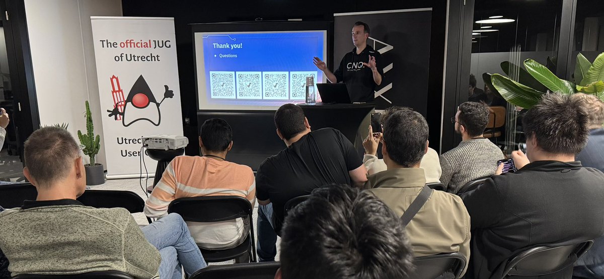 Balkrishna Rawool (@balarawool) on Twitter photo Last Thursday was yet another fun evening <a href="/utrechtjug/">Utrecht Java User Group</a> with “Test Driven Generation” by <a href="/BoukeNijhuis/">Bouke Nijhuis</a> and “Cloud Development with LocalStack” by Andrews Reis Last Thursday was yet another fun evening <a href="/utrechtjug/">Utrecht Java User Group</a> with “Test Driven Generation” by <a href="/BoukeNijhuis/">Bouke Nijhuis</a> and “Cloud Development with LocalStack” by Andrews Reis