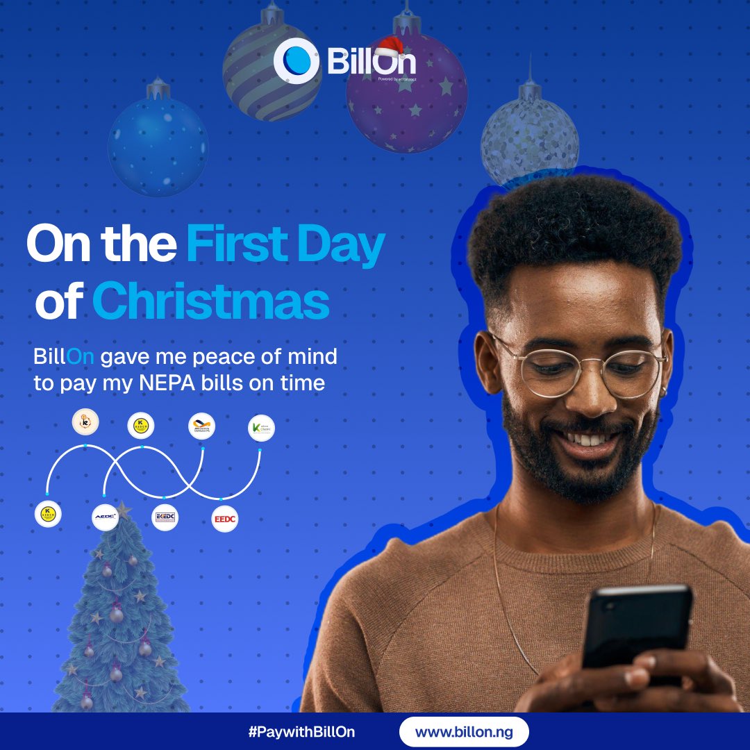 PaywithbillOn's tweet photo. Why wait in line? When you can pay your Electricity bill on BillOn and enjoy instant payments and timely reminders

#BillOn #paywithbillon #festive #christmas #holiday #bills #xmas2024🎅🏻🎄❄️☃️ https://t.co/EmdopaaPXX