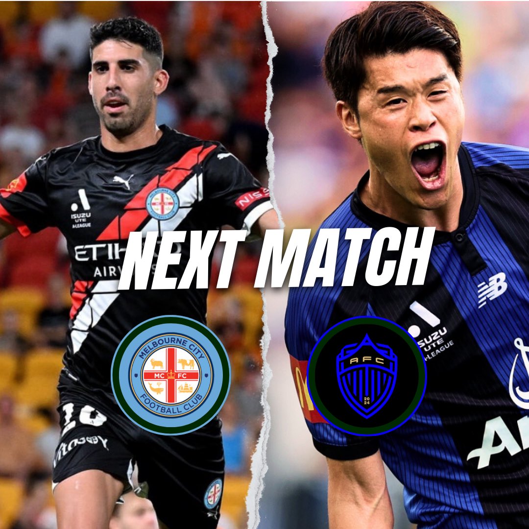 🔥 Jour de match 🔥

 🆚 Melbourne City
⌚️Coup d'envoi : 7h00 (🇫🇷)
🏟️ AAMI Park
📺 YouTube 

#MelbourneCity #AucklandFC #ALeague