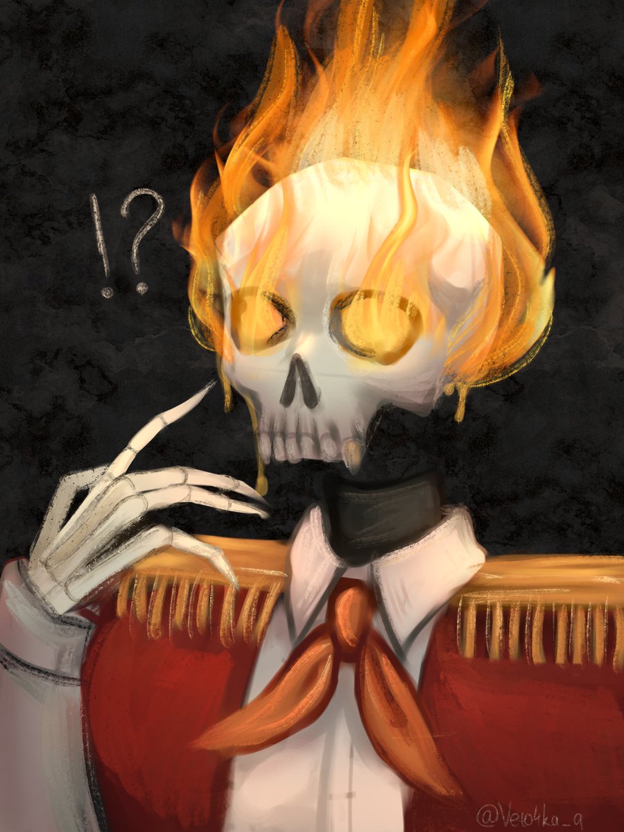 Veto4kaq's tweet photo. Gift for one dude from amino. I love textured brushes so much 😭🥹
#skulldudes #gift #art https://t.co/F7QCn4PDNg