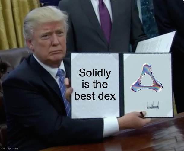 SirLovro's tweet photo. @SolidlyLabs : the world's most gas efficient CLAMM DEX.

Let's dive into why #Solidly is not just another #DeFi project but a 5 BILLION DOLLAR PROTOCOL masquerading at a mere $5.2 million market cap:

V4 Revolution on the Horizon: Once Solid V4 goes live, it’s going to change the game. No more voting, just stake SOLID and reap the benefits. This user-friendly approach will bring in a tidal wave of new users, looking for simplicity and efficiency in their DeFi interactions. 

VC Support and Marketing Muscle: With V4, we're not just talking tech; we're talking about a game-changer that's set to attract significant Venture Capital support. VCs love innovation that simplifies and scales, and Solidly V4 does just that. With this support comes a marketing boost that will put Solidly on everyone's radar.

Valuation Justification: Here’s the 🌛 math - if V4 hits the market with the expected impact, 1 SOLID should be valued at $200 USD. That's not a pipe dream; that's a calculated leap based on the potential influx of users, increased liquidity, and the sheer innovation Solidly brings to the table.

Imagine a world where your investment in SOLID today could skyrocket 40,000% when V4 rolls out. We’re not just talking about growth; we're talking about an explosion in value, recognition, and utility within the DeFi space. 

#Solidly isn't just another token; it's the blueprint for the next generation of decentralized finance. Get ready, because when V4 launches, you'll wish you had staked more SOLID. 

#Solidly #CryptoFuture #V4 #DEX #SONIC