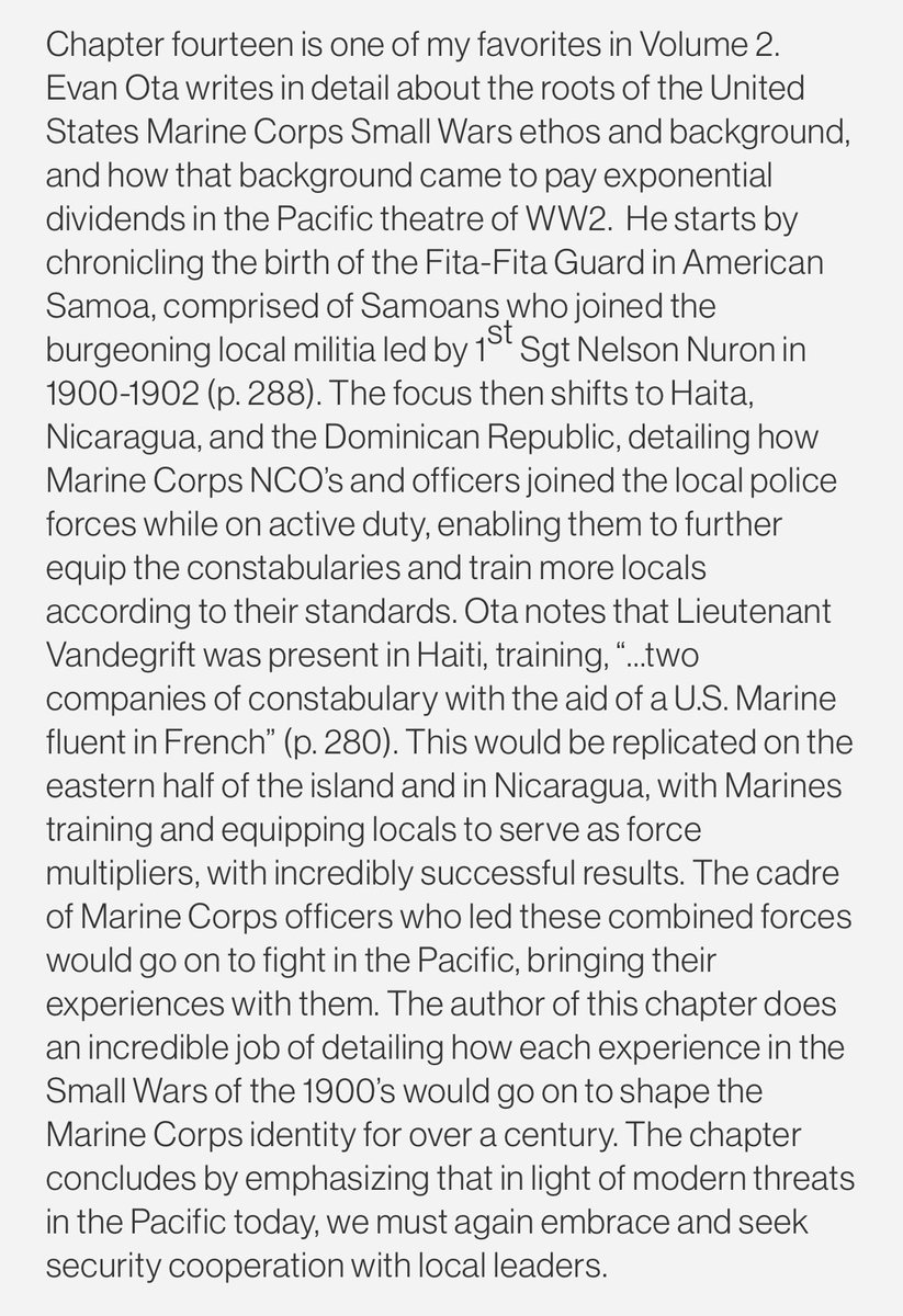I’m especially honored by Lars Slobodow’s kind words about my chapter, A Groundswell of Support in the Pacific: Deploying Small Wars Doctrine Amid the Rise of Amphibious Warfare.