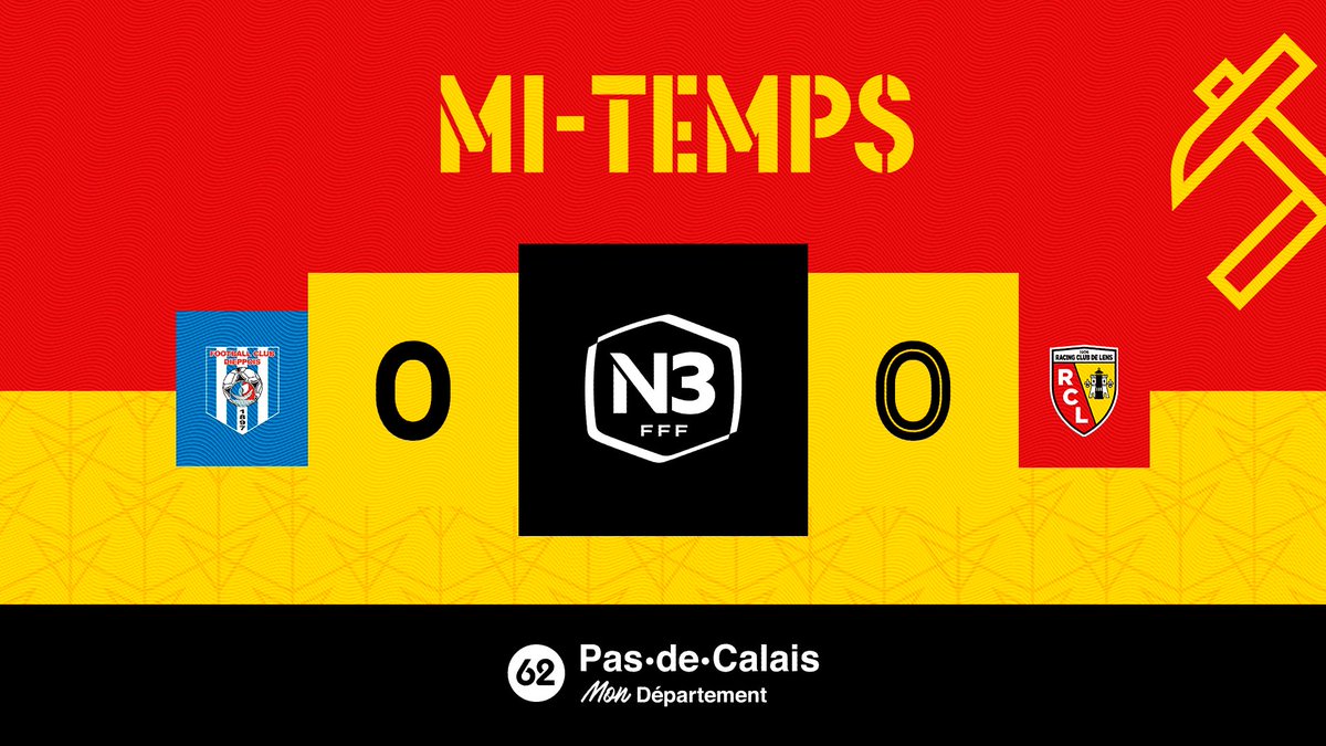 RCLens's tweet photo. ⏯ Loin de ses terres, la #N3 du Racing fait front à une formation dieppoise organisée et dangereuse en transition. Les Sang et Or devront pousser davantage pour faire la différence en seconde période 💪
@FcDieppe 0⃣-0⃣ RC Lens
#FCDRCL #MadeInGaillette https://t.co/AEnCrkt9ic