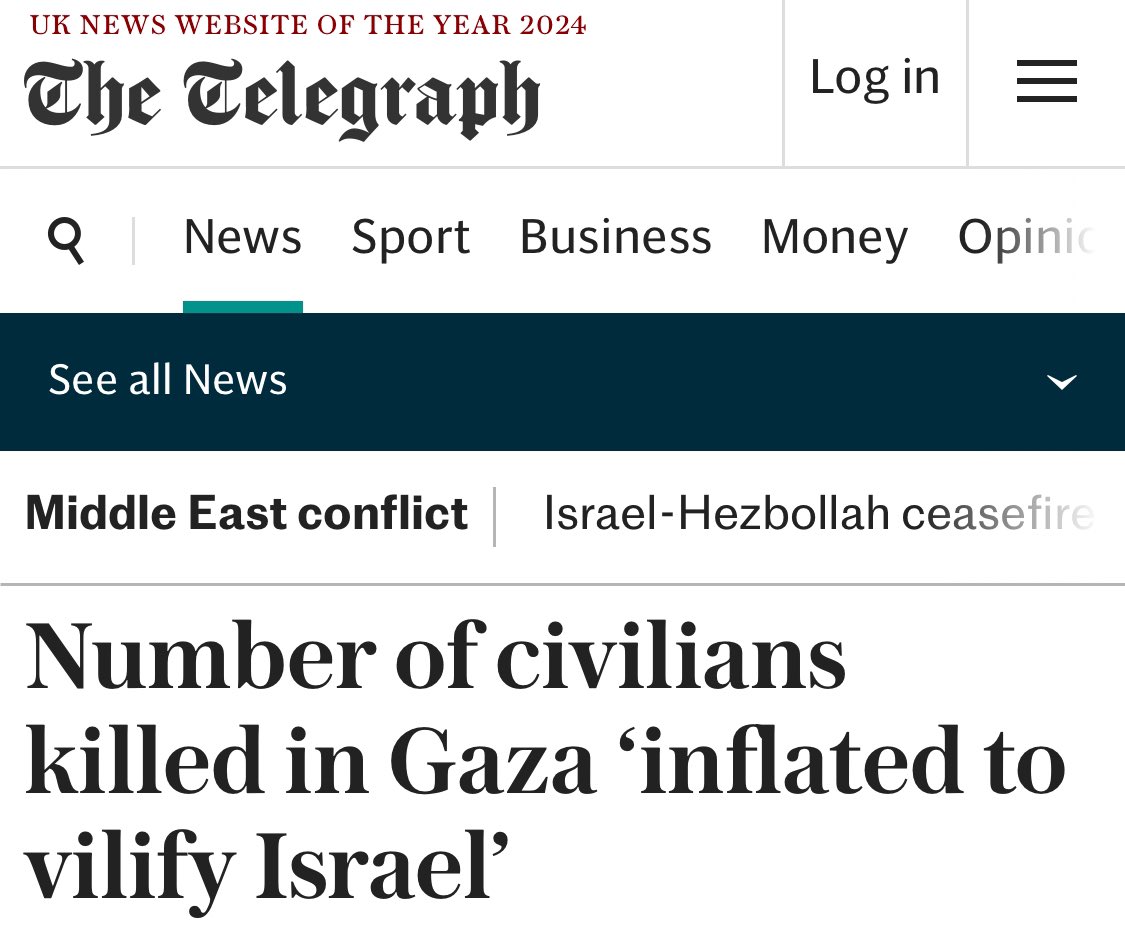 TOliveFern's tweet photo. Straight up genocide denial at the telegraph.
Imagine if someone did the same to the victims of the nazi holocaust? https://t.co/V3vMo1pb32