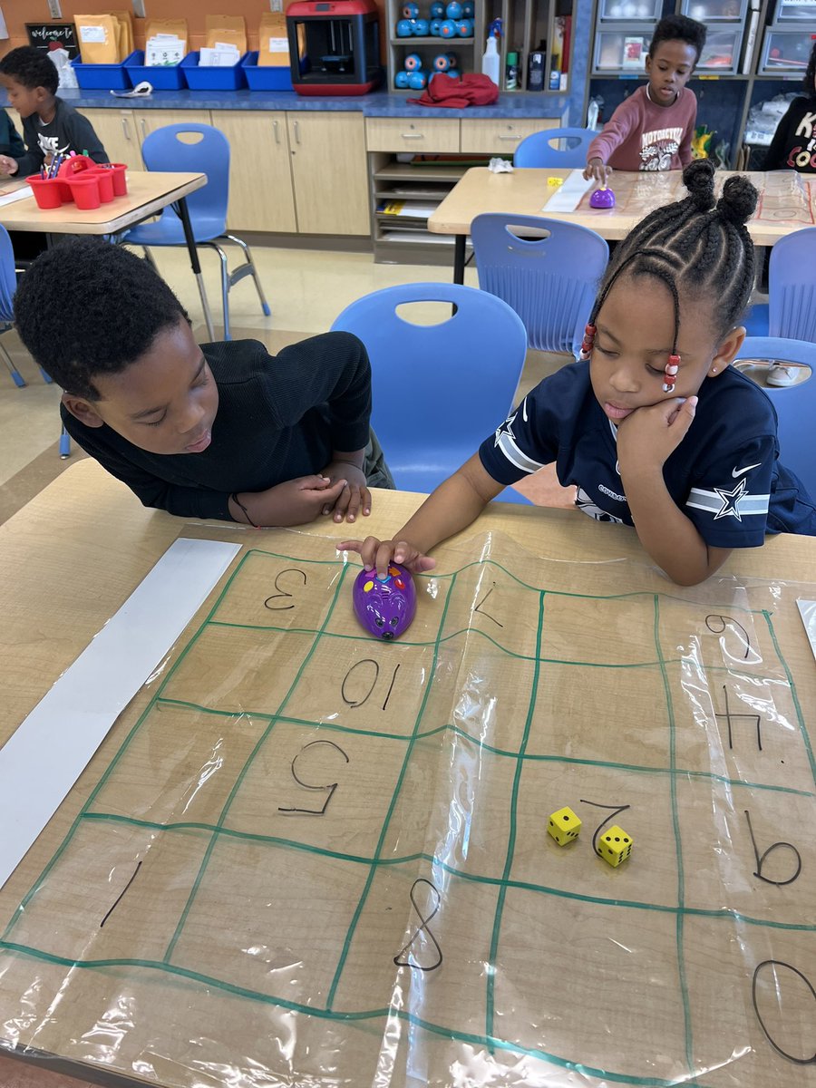 Kindergartners have been working on addition! They added two dice together and then coded the mice to travel to the sum of the numbers. 

<a href="/HarvieElem/">Harvie Elementary School</a> 
<a href="/HCPS_Innovates/">HCPS Innovative Learning</a>