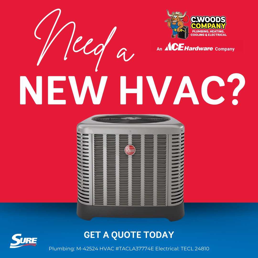 CWoodsCoTX's tweet photo. 🛠️ Looking for a new HVAC system? C. Woods makes it easy to get a quote tailored to your needs! Explore our selection of high-quality systems and find the perfect fit for your home. 🌟 https://t.co/deI63ef7b3