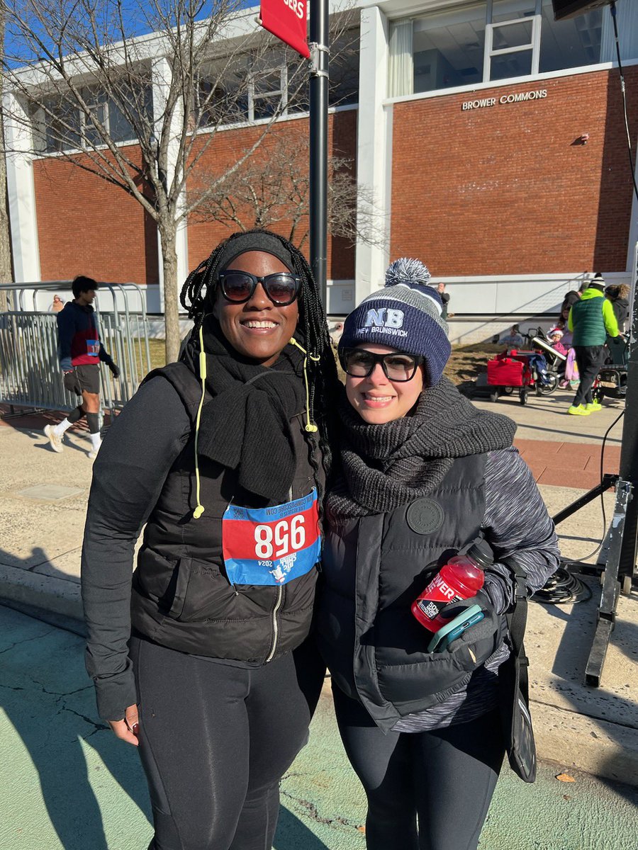 Rutgers 5K “Big Chill” run w/ the NBPS family today! A run in our community for a great cause! We did it!! <a href="/nbpschools/">New Brunswick Public Schools</a>