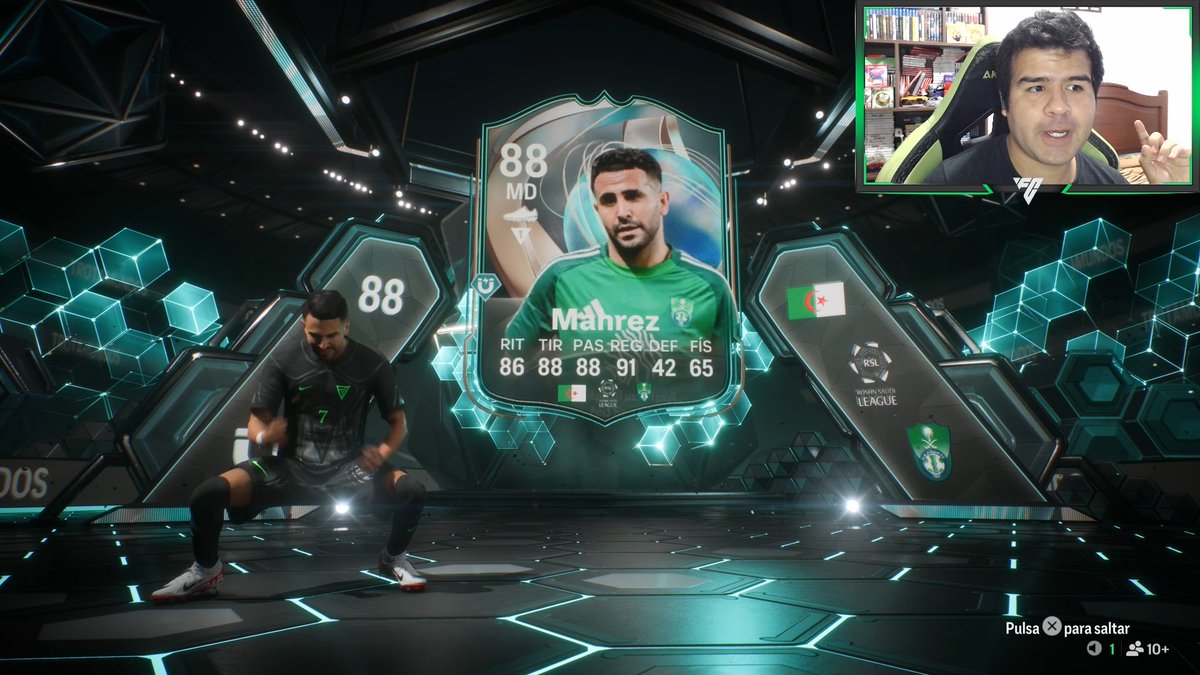 Samurray97's tweet image. Hay jugadores que se hacen solo porque si, sin ver sus stats, Mahrez 88 es uno de esos