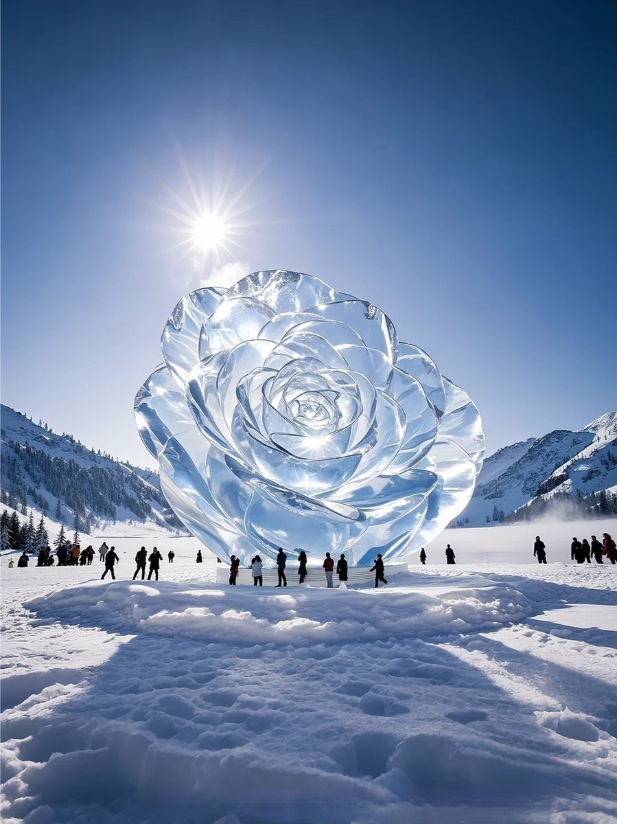 lucy278101700's tweet image. 东北人的浪漫全用在冰雕上了吗？