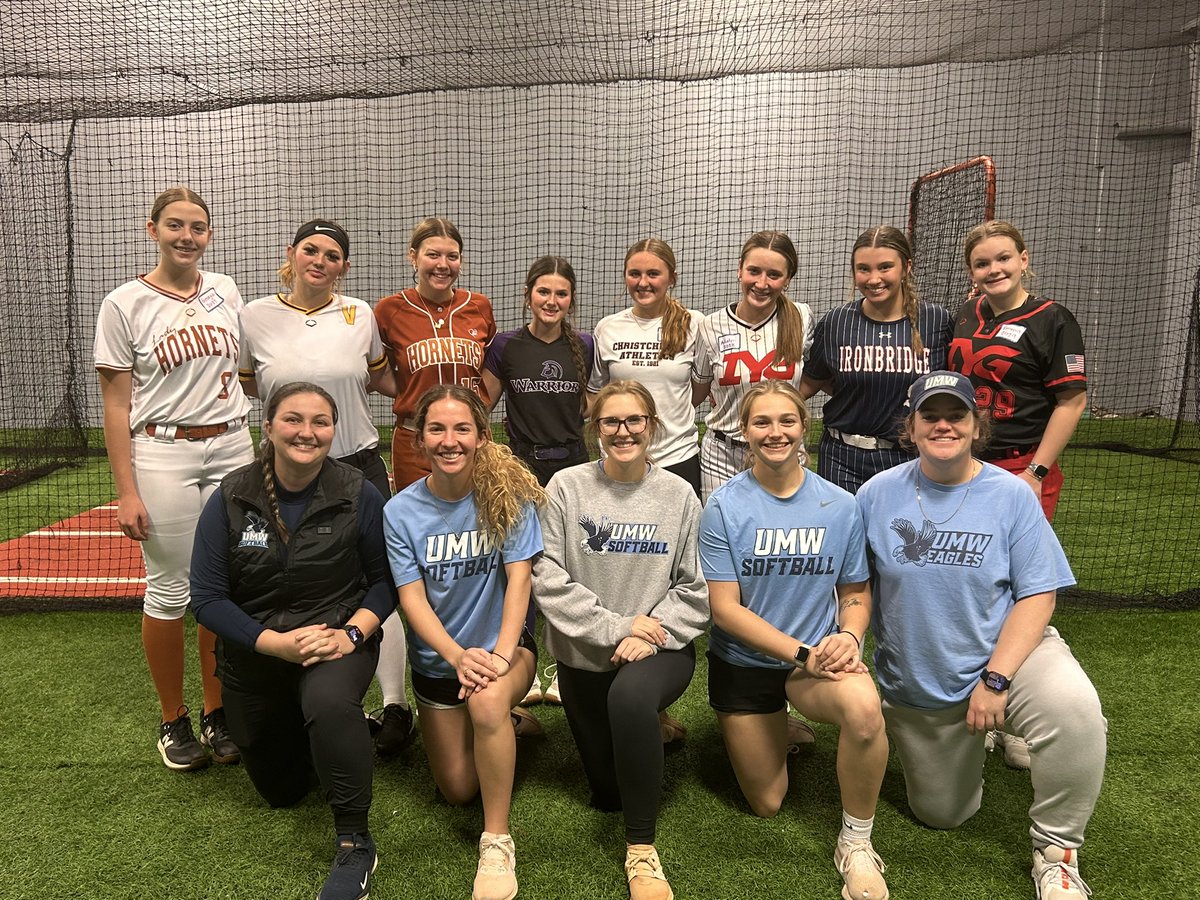 They worked today! Shoutout to the <a href="/UMWSoftball/">UMW Softball</a> coaching staff &amp; players for making it happen! 🥎