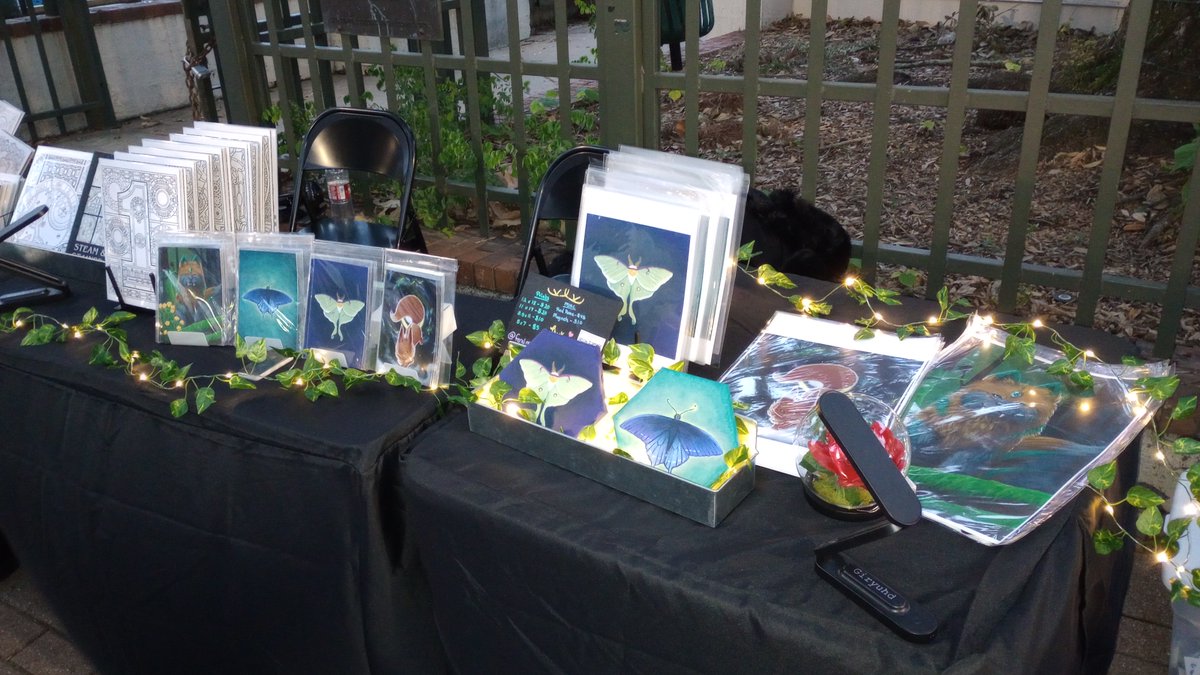 danielleducrest's tweet photo. We are live at 2nd Saturday ArtWalk in Lafayette, LA! Come check out art prints, coloring pages and more. We're outside Parc de Lafayette and the former Wurst Biergarten. https://t.co/yYePPwr8yC