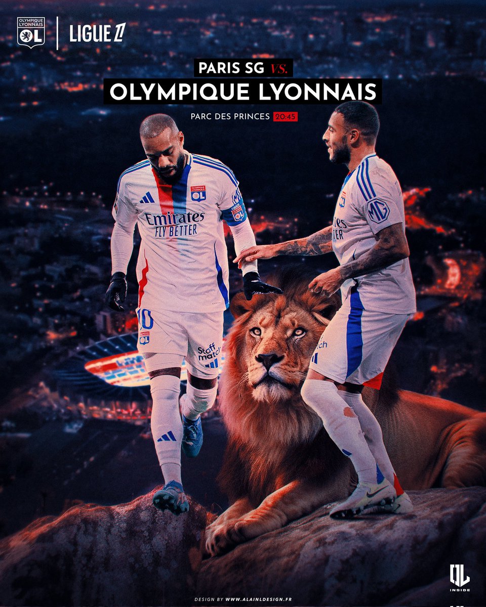 AlainLDesign's tweet image. 🔴 𝙅𝙊𝙐𝙍 𝘿𝙀 𝙈𝘼𝙏𝘾𝙃 🔵 
LIGUE 1 - J15 -

Déplacement à Paris à 20h45.
#PSGOL  🎨✍️

#OlympiqueLyonnais #lacazette #tolisso #Ligue1McDonalds