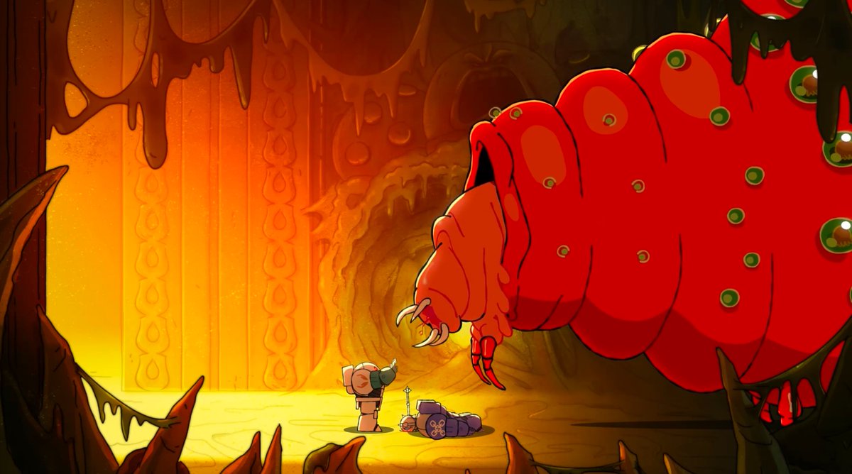 It’s been some serious Dream Come True type shit to get tapped to be in Space King 2 as the Technofiend, the space ticks, and their revolting Broodmother. Massive shout out to <a href="/imadeasong/">Justin</a>  and <a href="/FlashgitzAnims/">Flashgitz Tom & Don</a> for having me on board. PRAISE BE TO SPACE KING. LONG MAY HE REIGN.