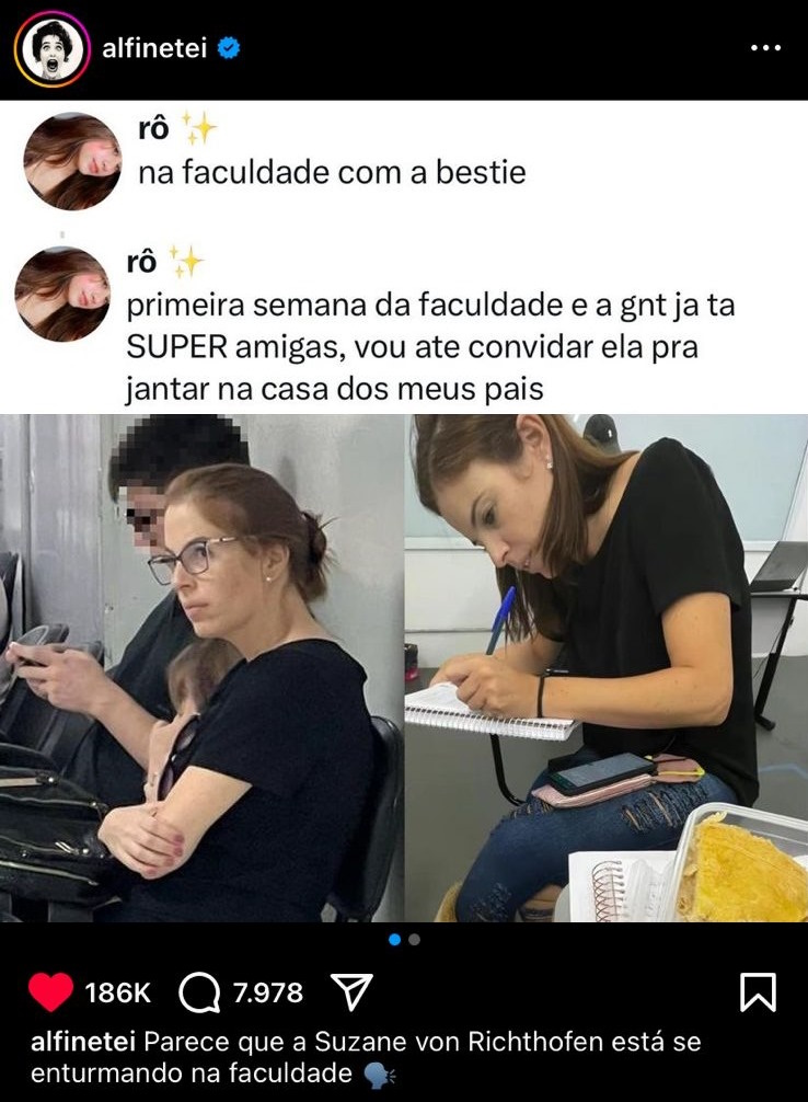 povjisoo's tweet photo. Minha ex-best e ex-colega Suzane Von Richthofen virou pauta em todo o Brasil após ser flagrada frequentando a faculdade. https://t.co/Hi0jfC2Vhw