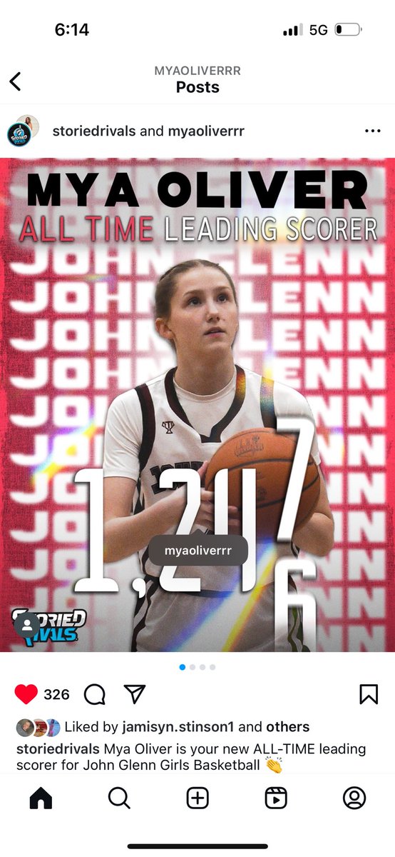 Happen for you and so proud of you <a href="/myaoliver_/">Mya</a> ! We checked another goal off. 4 years ago I gave you homework / to find out the school scoring record and put it on your bedroom wall . Legacy#