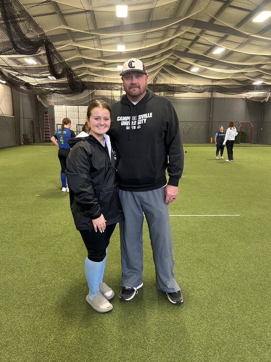 Had a great day at Campbellsville Softball Camp. Thanks for having me and look forward to another visit. <a href="/CampbellsvilleU/">Campbellsville University</a> <a href="/CVilleLTS/">LadyTigerSoftball</a>