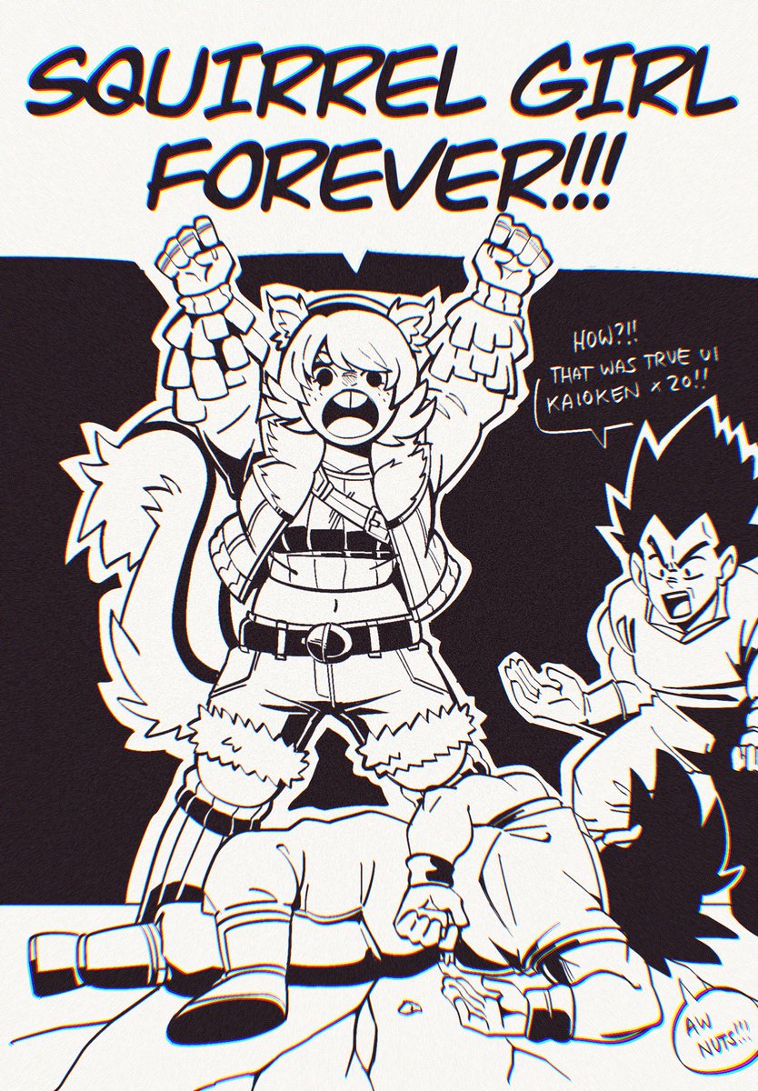 krembeni's tweet image. The humble shonen protagonist when faced with the comic book gag character