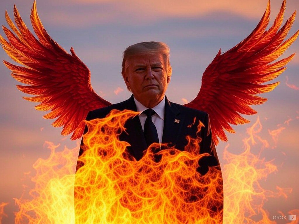 Phoenix rising. Our President Trump.