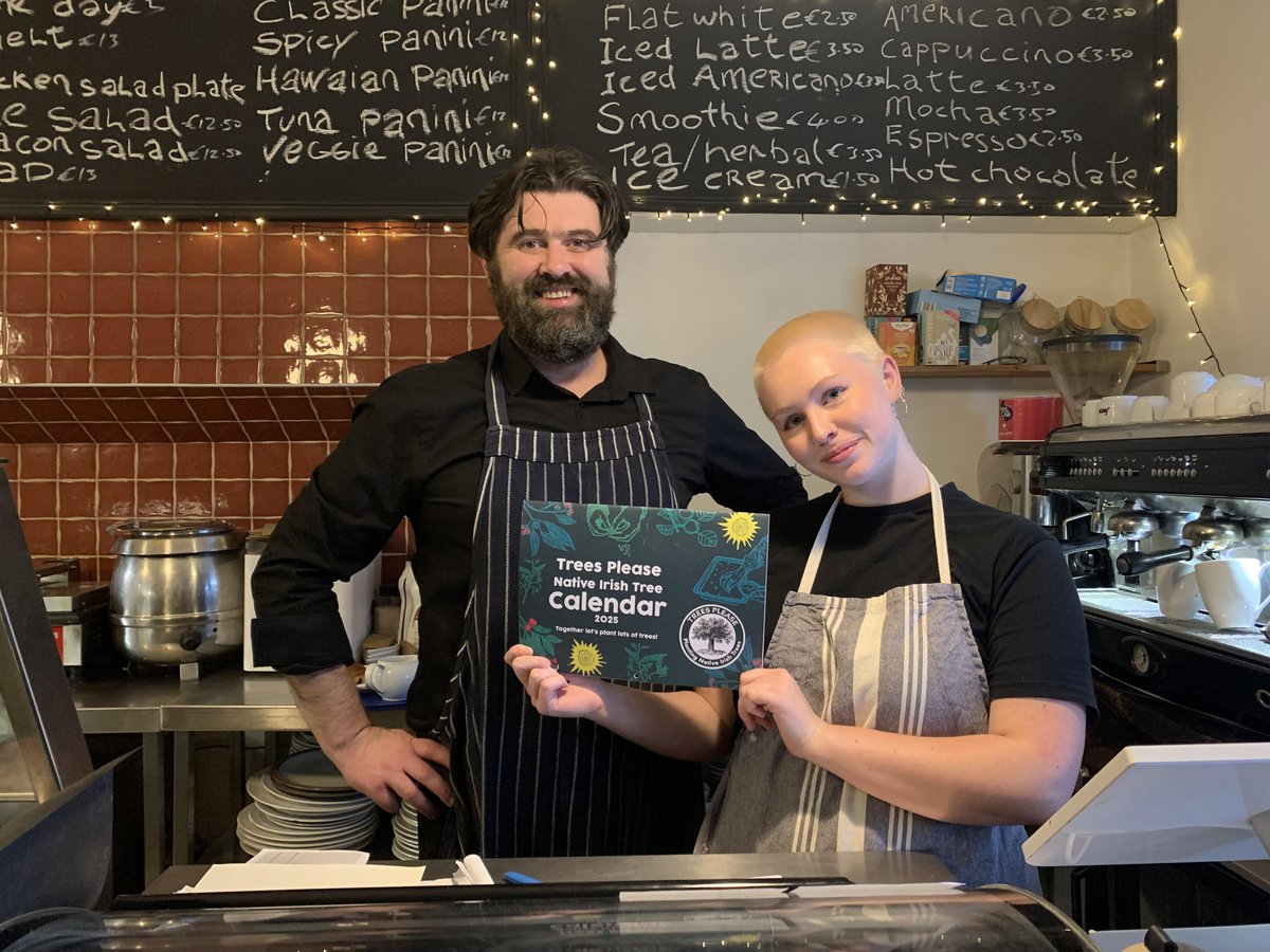 Thanks to Mirabelle's cafe, Dunmanway for selling 50 Trees Please calendars. Almost all sold out now. 
Happy to note that people are very interested in trees.