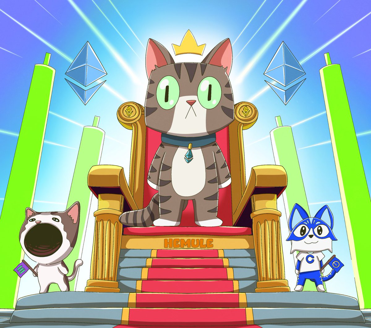 We are excited to introduce the world to a fresh look for HEMULE.

As we move into the bull market, the CTO team has been working on all of the things needed for Hemule to attain blue chip status and take its rightful place as the Ethereum mascot.

One of those things is a
