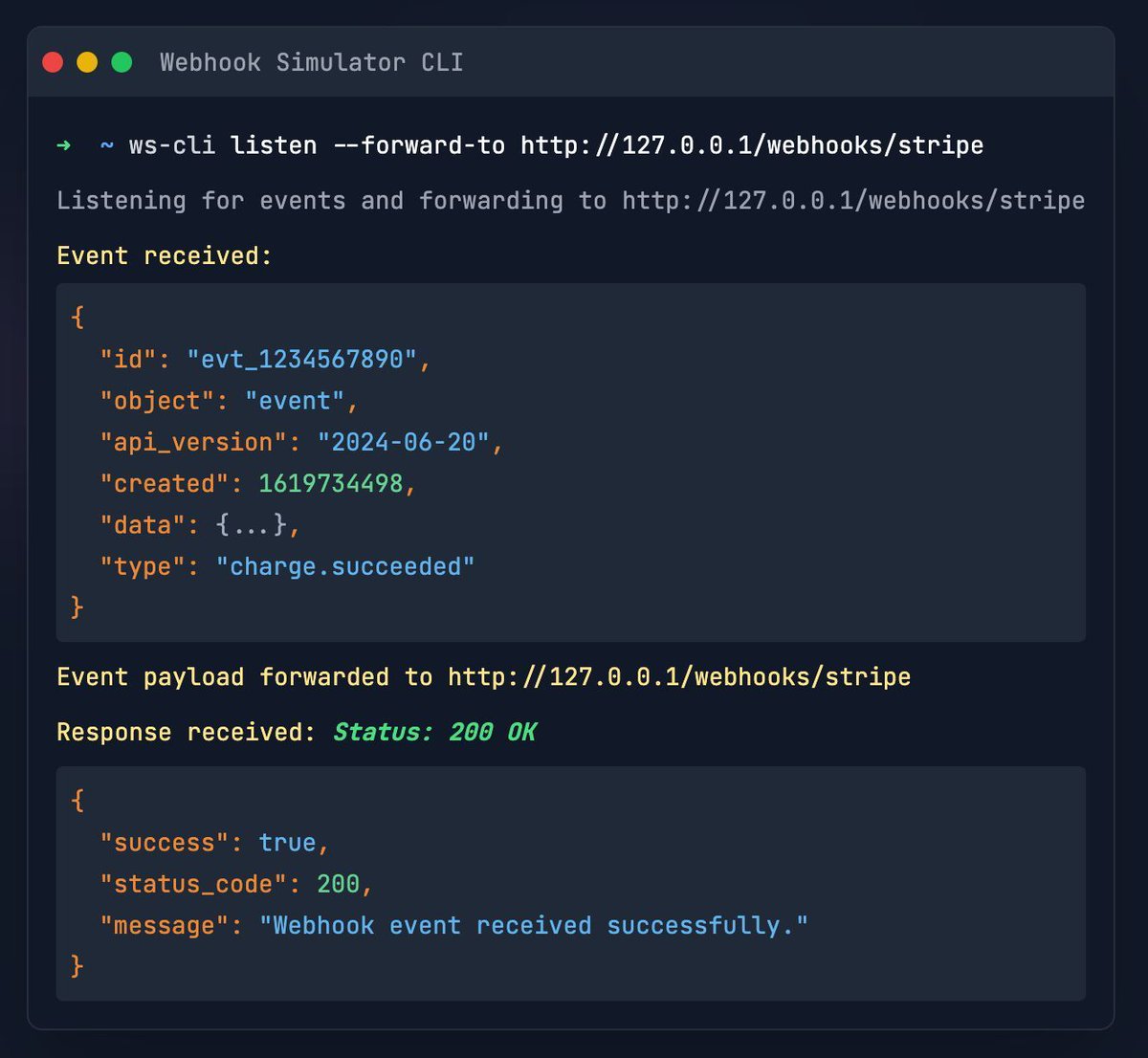 Webhook Simulator tweet media