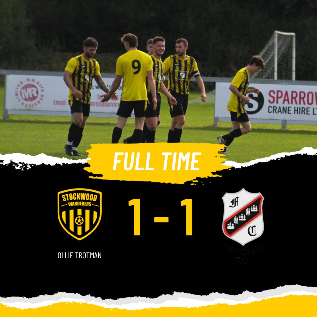 Stockwoodwands's tweet photo. ⚫️FULL TIME🟡

We come back from 1-0 down after a great header from the corner of Ollie Trotman. https://t.co/CPXNdiN1WR