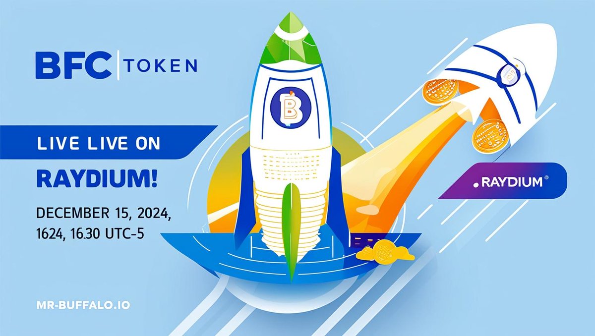 🚀 BFC Token is LIVE on Raydium DApps! 🚀
The wait is over! The BFC Token is officially trading on Raydium at 16:30 UTC-5!
💥 Date: December 15, 2024
⏰ Time: 16:30 UTC-5
🔥 Get ready to trade BFC and be part of the next big thing in crypto!
Last chance for you to buy cheap