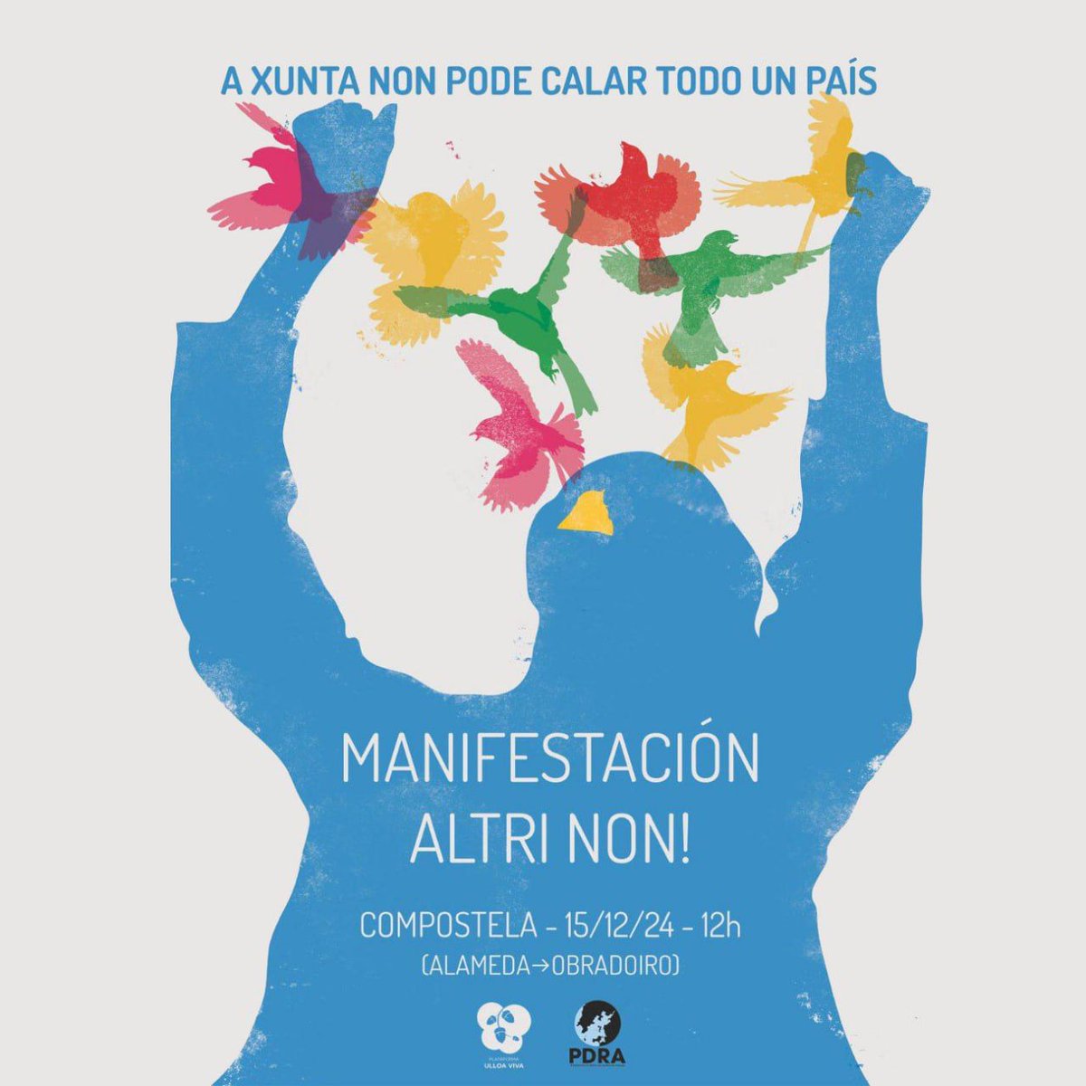 MAÑÁ! 🙌🏼🙌🏼💙💚 #AltriNon
#15D #XuntasSomosMáisFortes
<a href="/UlloaViva/">Plataforma Ulloa Viva</a>