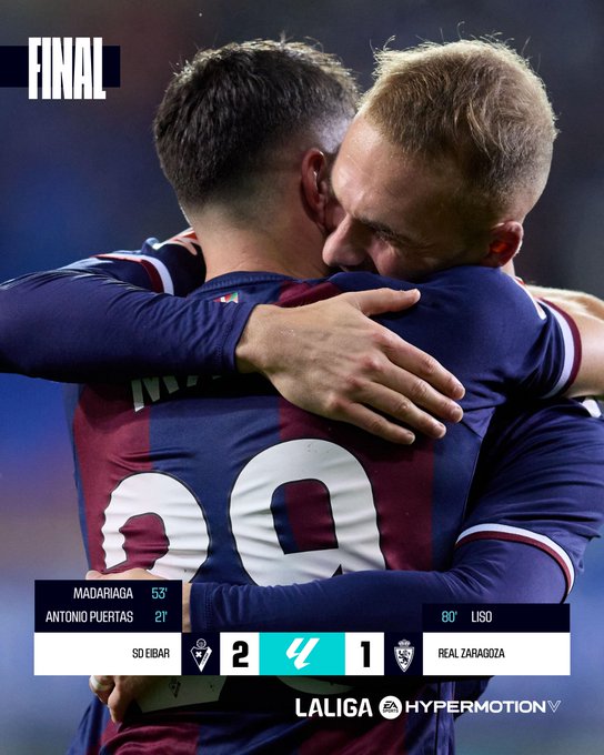 ⚽️¡FINAL EN IPURÚA!

💥Victoria de la <a href="/SDEibar/">SD Eibar</a> para volver a mirar a los puestos de Playoff

🎙️ <a href="/ion_gomez/">Ion Gomez</a> 

📻radiomarca.com