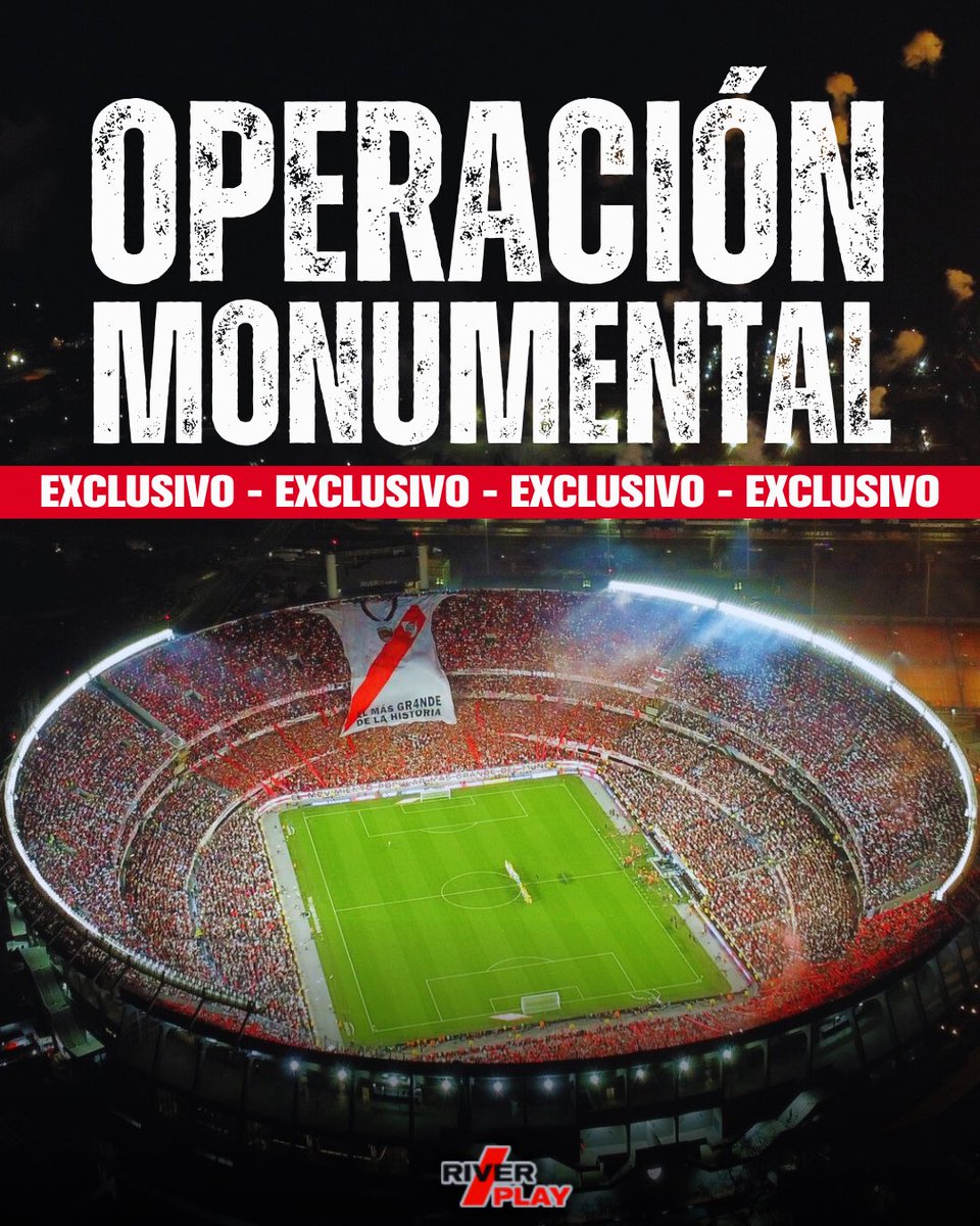 #River | 💣🏟️ [EXCLUSIVO] La dirigencia TIENE PLANEADO hacer el TECHADO del MONUMENTAL para el 2030. 

💰 El presupuesto de la obra rondaría los USD 100M. 

📁 Hay 3 MODELOS de OPCIONES en carpeta.

👉🏻 El dinero saldría de la renovación de abonos, naming y ventas de jugadores.