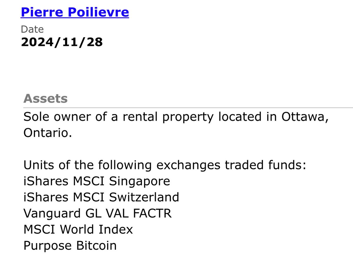 booksandtea123's tweet photo. Guess who directly profits off for profit Healthcare in the US? Pierre “I’m an every day Canadian” Poilievre. He invests in Vanguard GL VAL funds which has holdings in Universal Healthcare, Cigma group, and multiple others. https://t.co/KKDc9hV3Se
