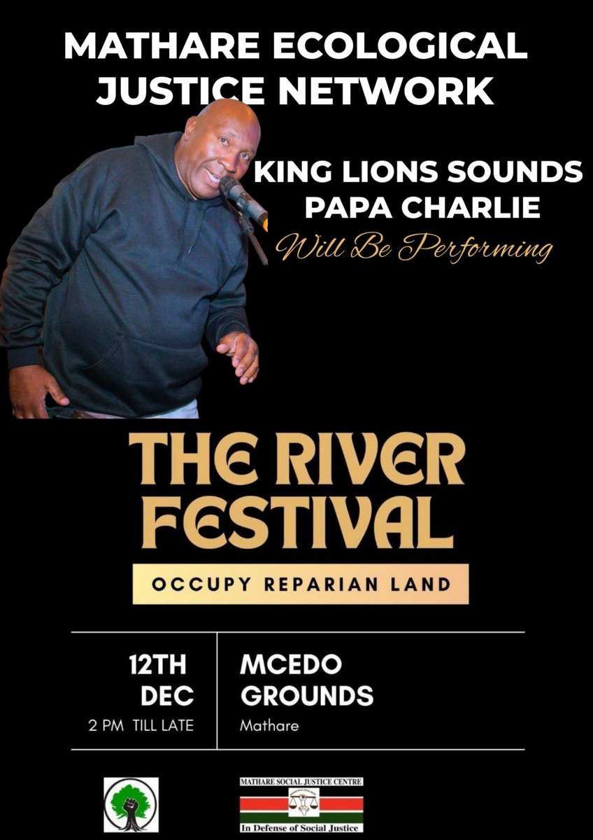 wanjirunjira's tweet photo. Kesho ni Reggae mtaani! The River Festival is a platform to distress and one love as we vibe to Reggae music. 2024 has been alot! Floods. Demolitions. We are looking forward to have an amazing  River festival!
Hoping for cooperation with the local authorities on this. https://t.co/qibr5i1tuU
