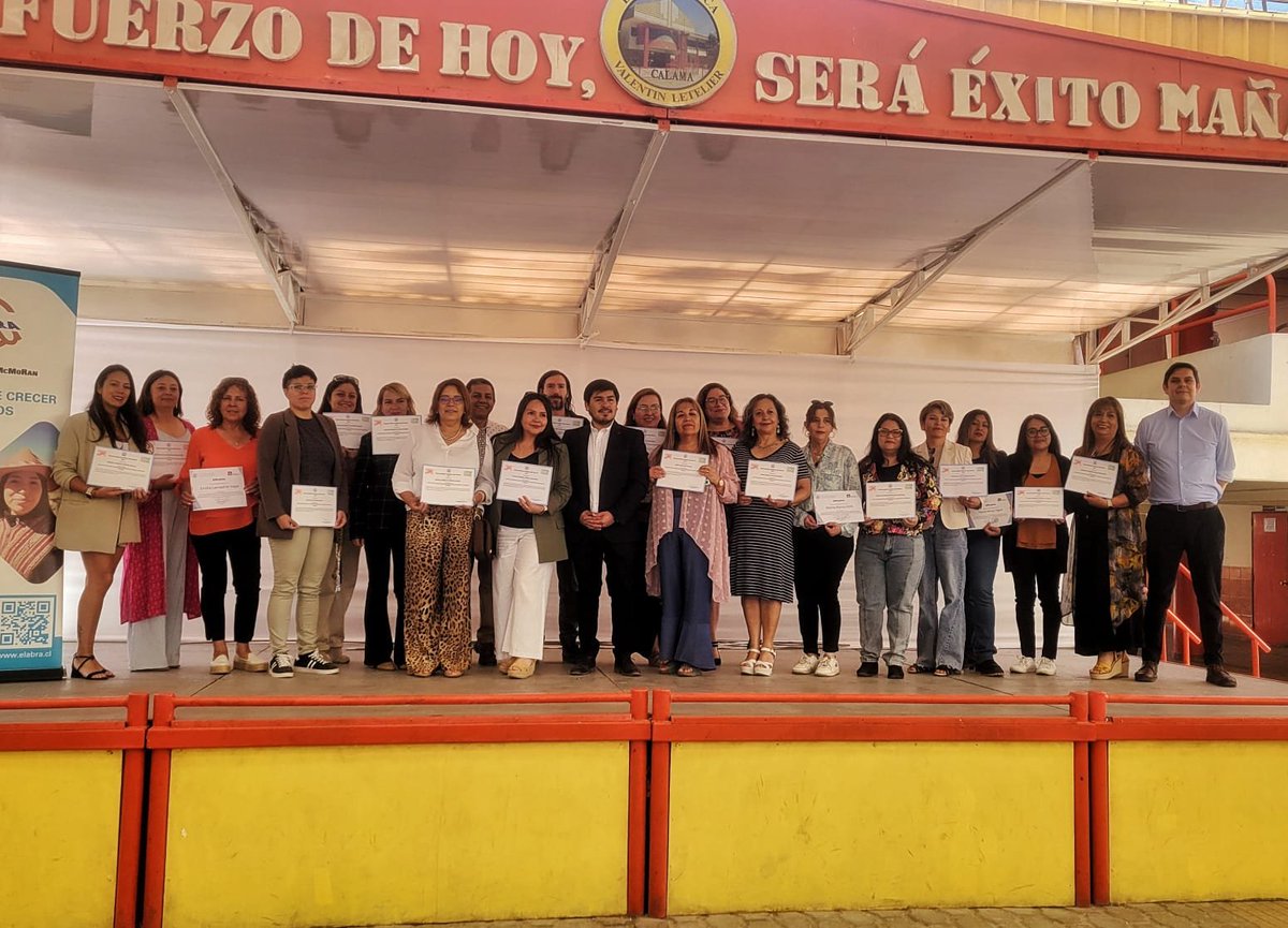 LabEduca's tweet image. Con éxito cerramos IV versión del Programa de Apoyo a la Docencia Escolar, impulsado por M. El Abra. El 2024 se sumaron a Calama las comunas de María Elena y Tocopilla, certificandose más de 80 docentes de la región. Este programa es liderado por El Abra y ejecutado por @UCNorte
