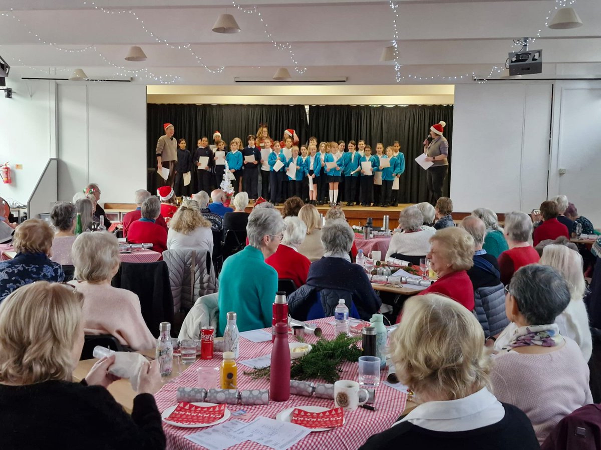 We are very proud of our school choir who have been performing at various events this Christmas. We sang to guests at Northchurch Social Centre &amp; the staff  at the Hospice of St Francis. This evening they sang at the town carol service at St Peter's Church  &amp; were awesome.