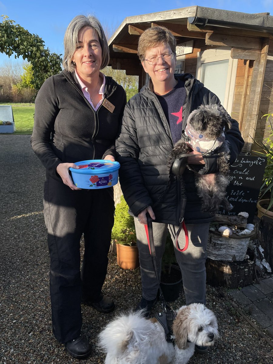 OGWL's tweet image. The dogs dropped in some sweets for the fabulous volunteers at @Lindengate