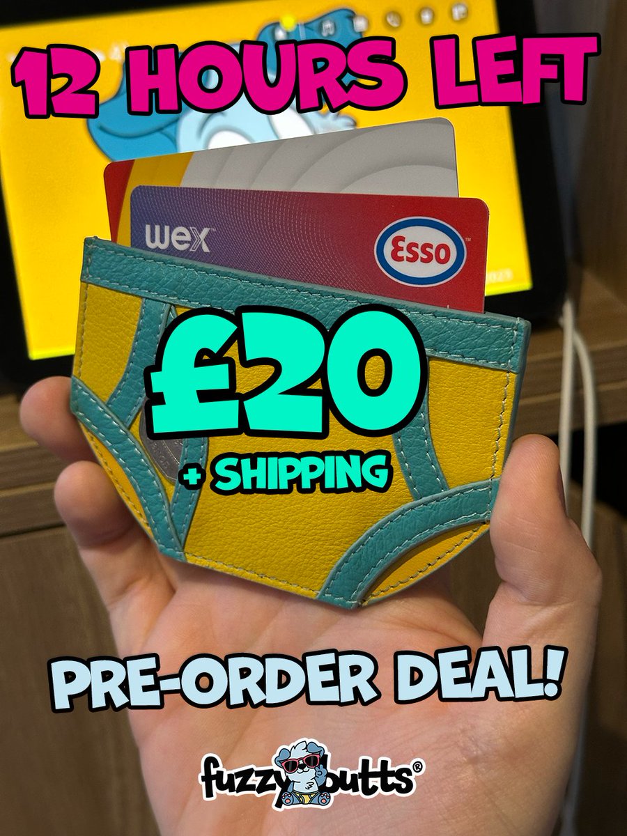PuppyMoof's tweet image. ONLY 12 HOURS LEFT TO GET YOUR BRIEFS WALLET! See below 🩲