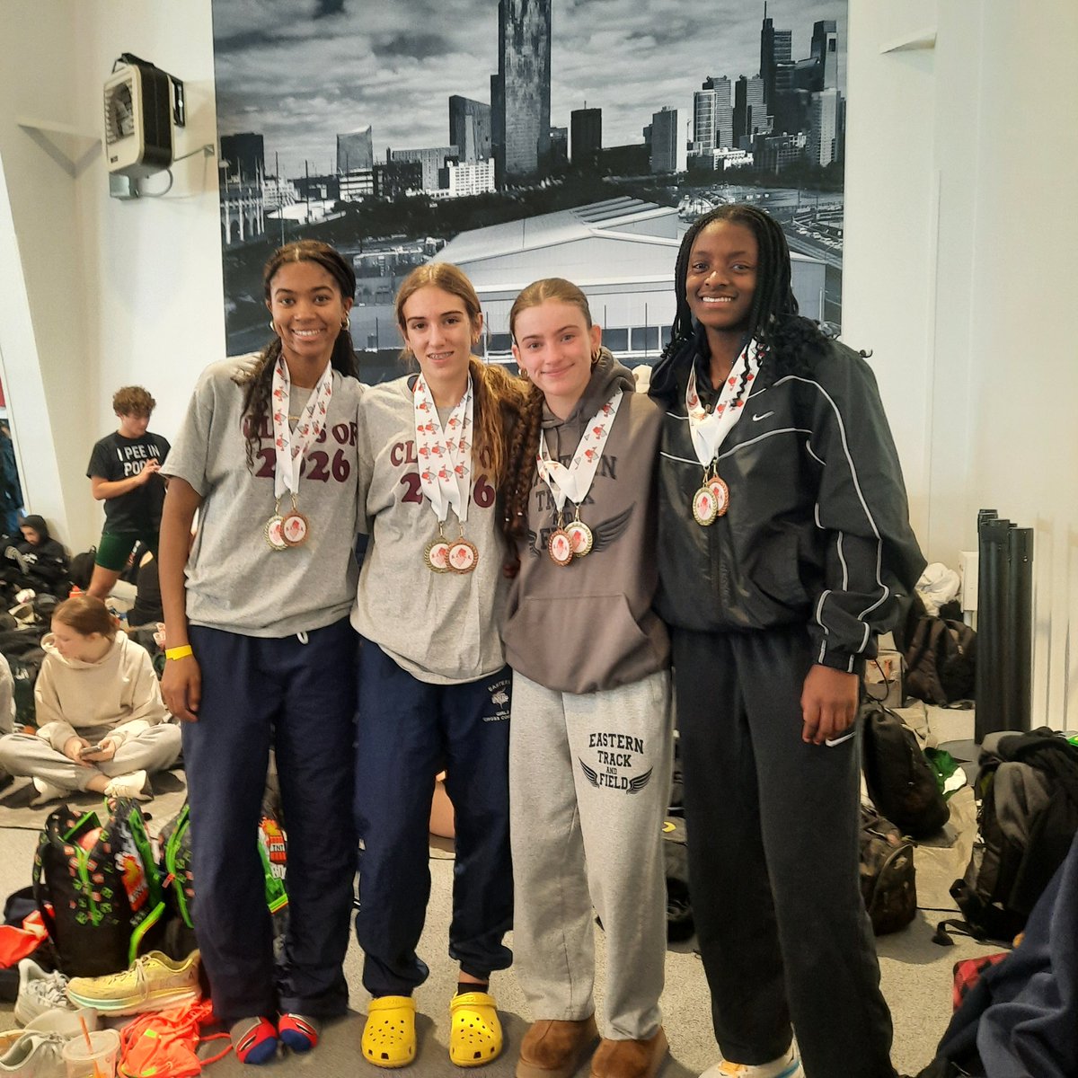 Great first meet! Of the five relays, we had three top 5 finishes, highlighted by a 1st place SMR of Tessy Osei-Kyei, Jasmine Davies, Johnna Gonter, &amp; Natalie Dumas! It was a fast early season time of 4:12.24!

The same girls placed 3rd in the 4x200 in 1:46.41!

<a href="/easternviking/">Eastern Athletics & Activities</a>